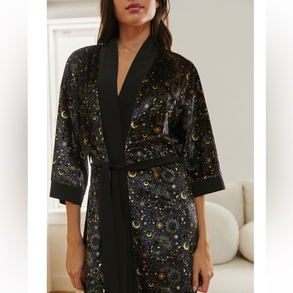Urban Outfitters | Tops | Nwt Uo Celestial Sun Moon Stars Sky Velvet ...